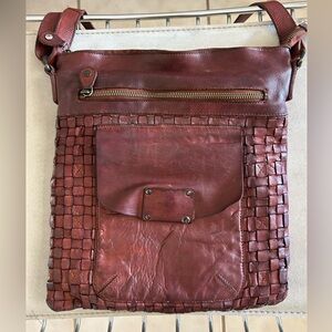 Vintage Ashwood Heritage Bag Brown Woven Leather Purse 1986 West Midland England